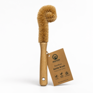 Bamboo handle bottle brush